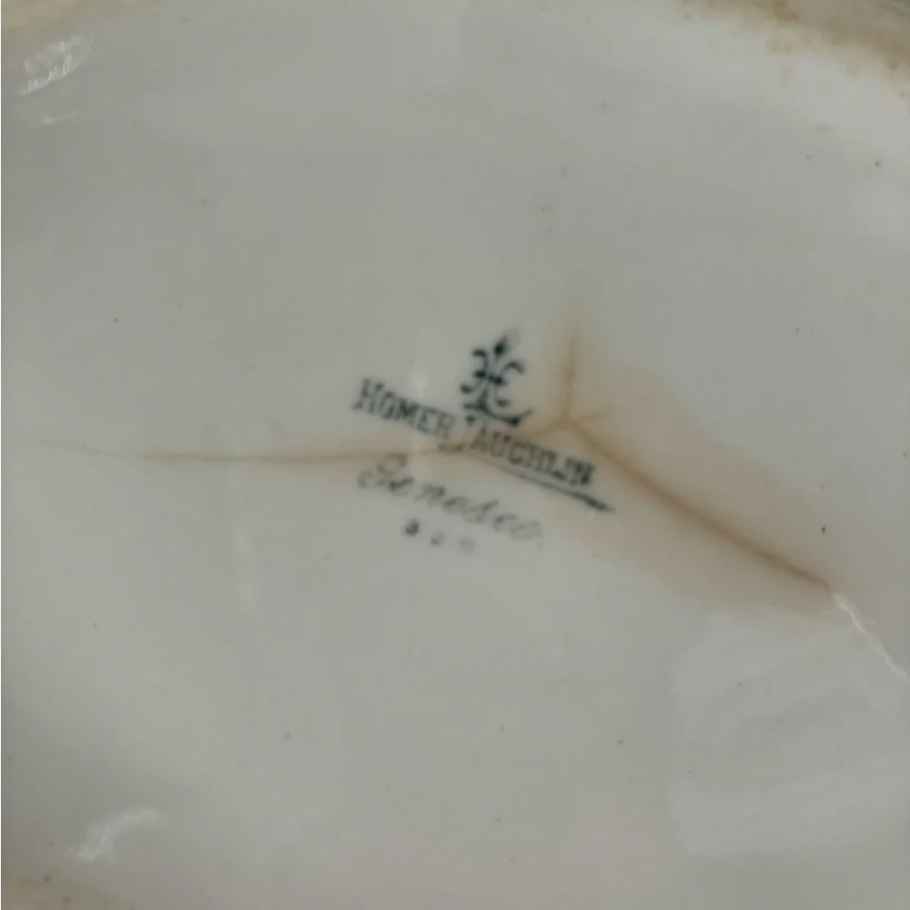 Cabbage rose castle countryside Niagara Homer Laughlin WV casserole‎ dish